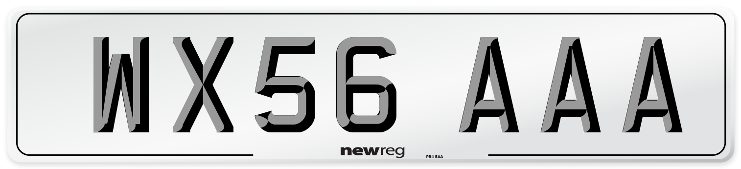 WX56 AAA Number Plate from New Reg